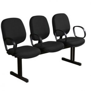 Cadeira Longarina Recepção Diretor Lisa com 3 Lugares – VTR