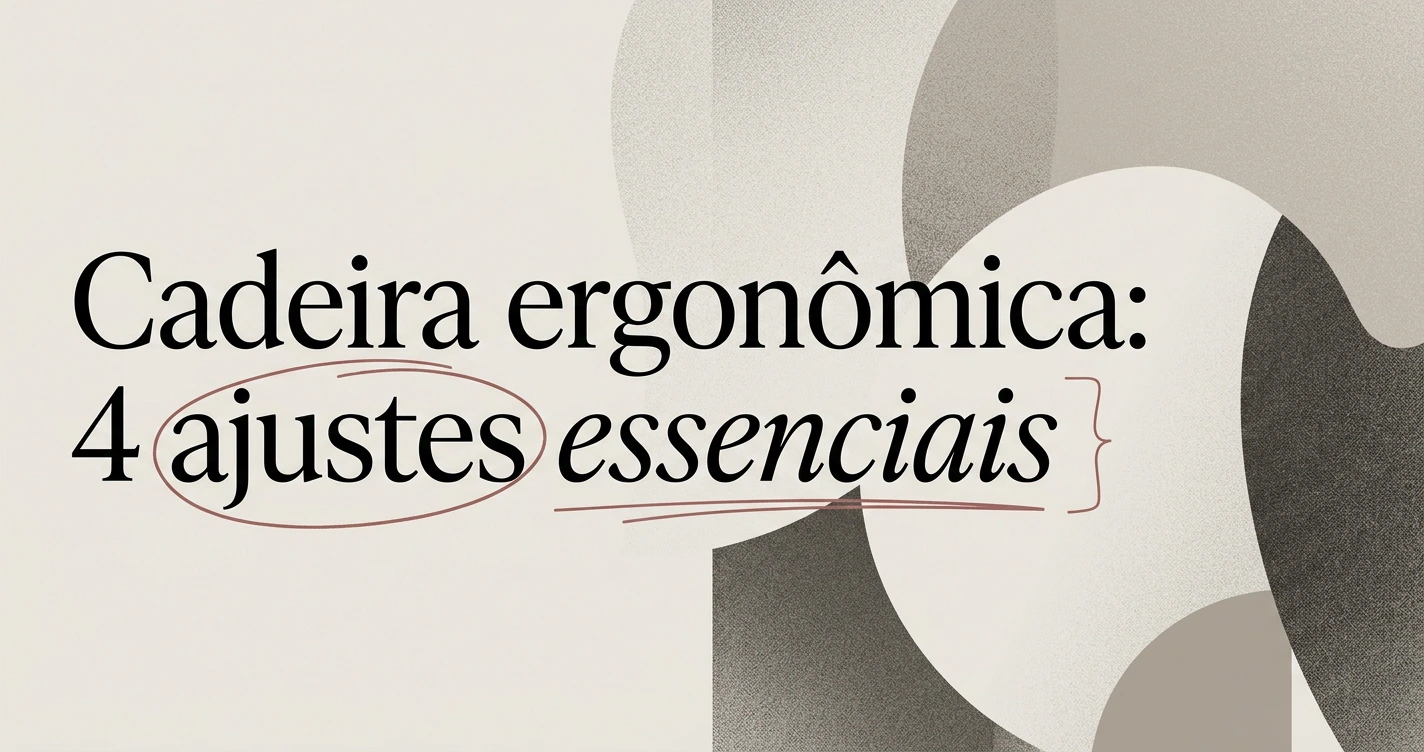 Como escolher uma cadeira de escritório ergonômica